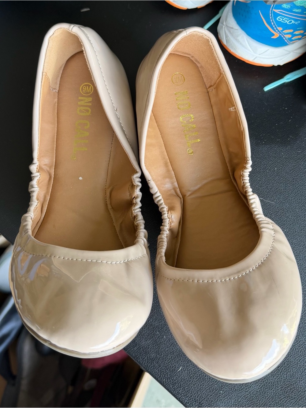 Nude Patent Ballet Flats